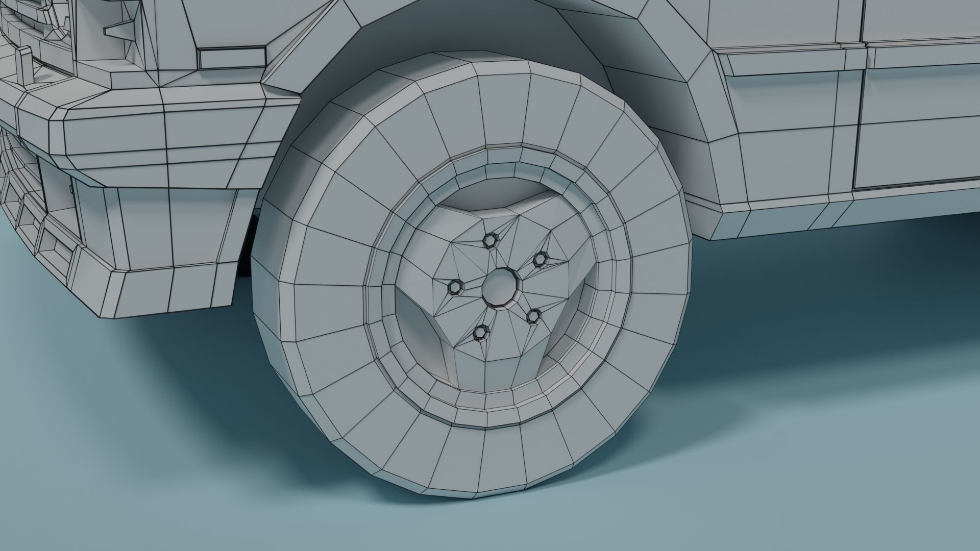 Range Rover Classic Low-poly 3D model_9