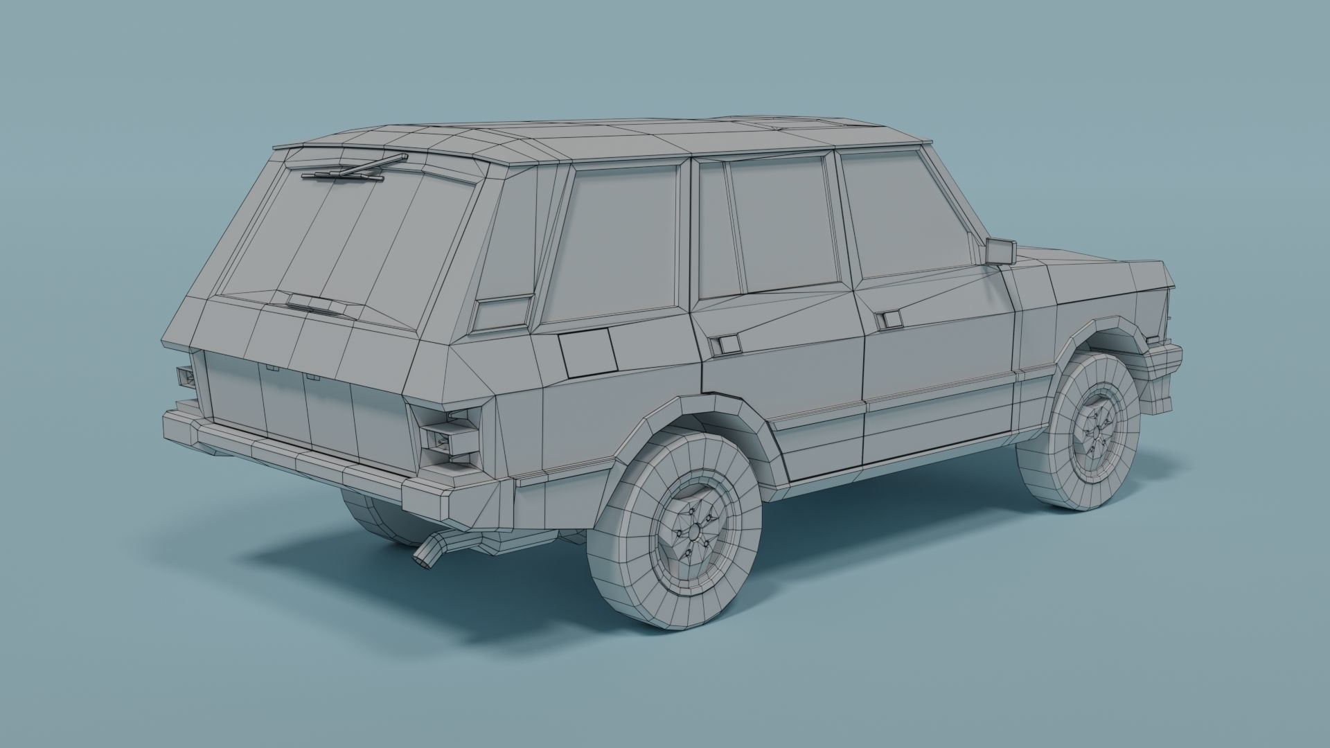 Range Rover Classic Low-poly 3D model_3