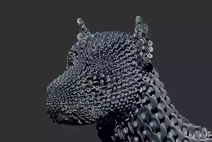 DOG WIREFRAME  Free 3D model