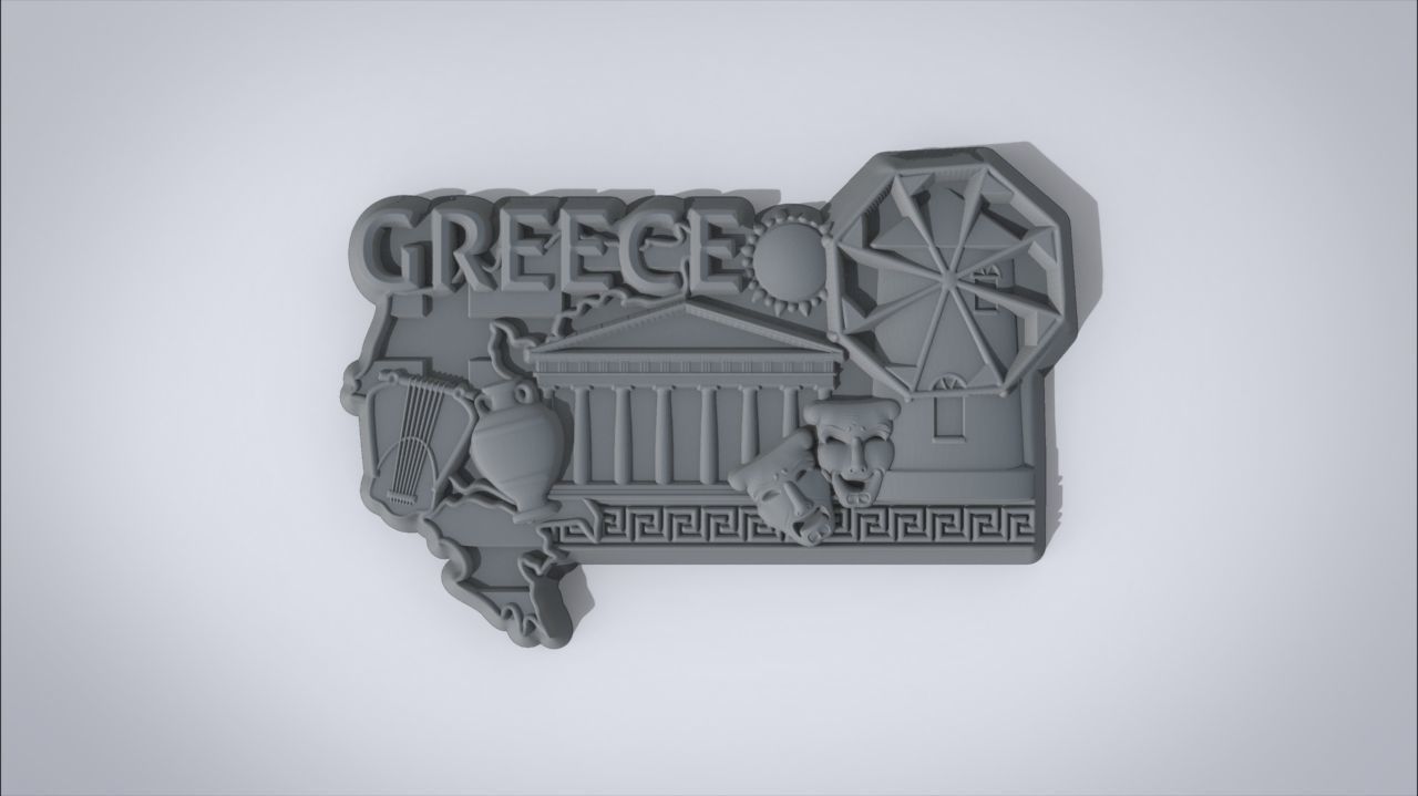 Greece Souvenir 3D print model_1