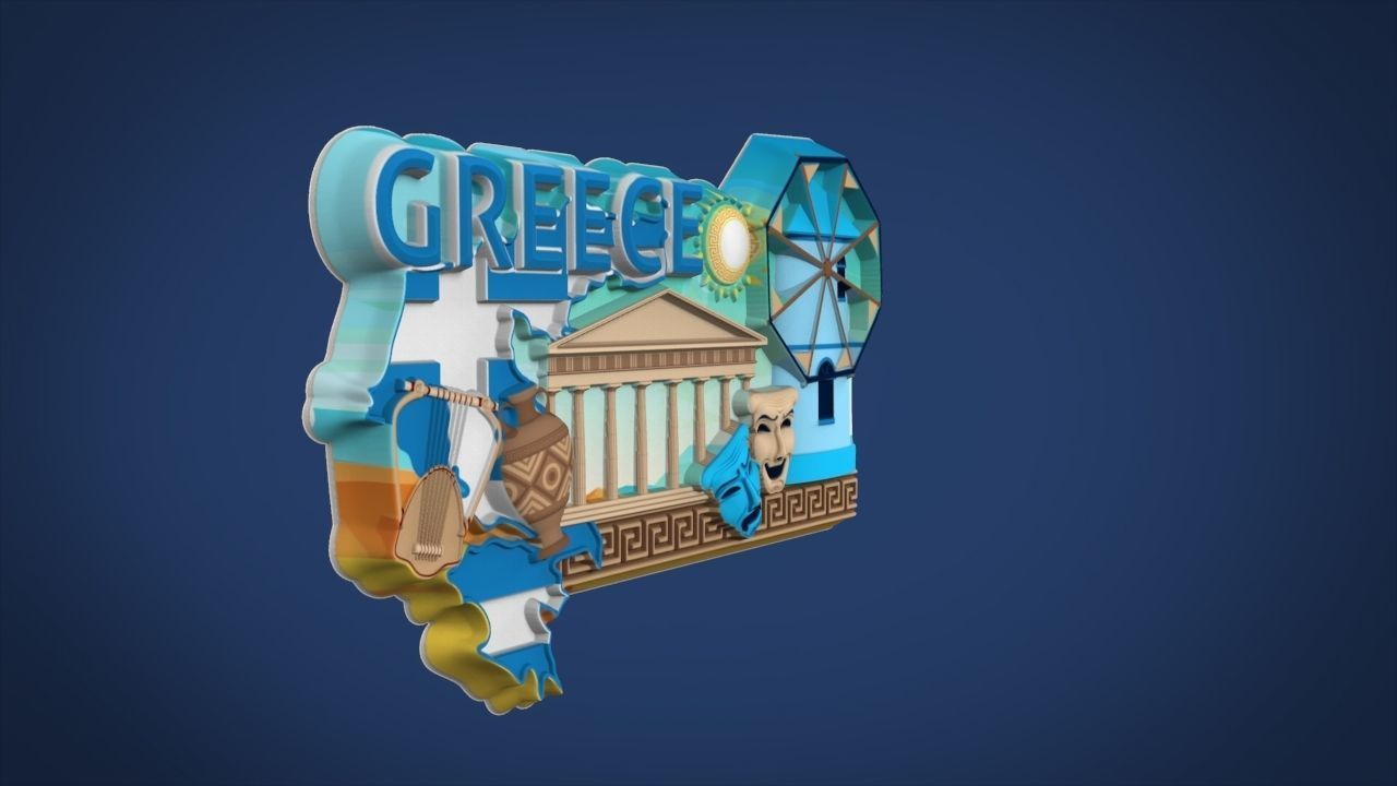 Greece Souvenir 3D print model_6