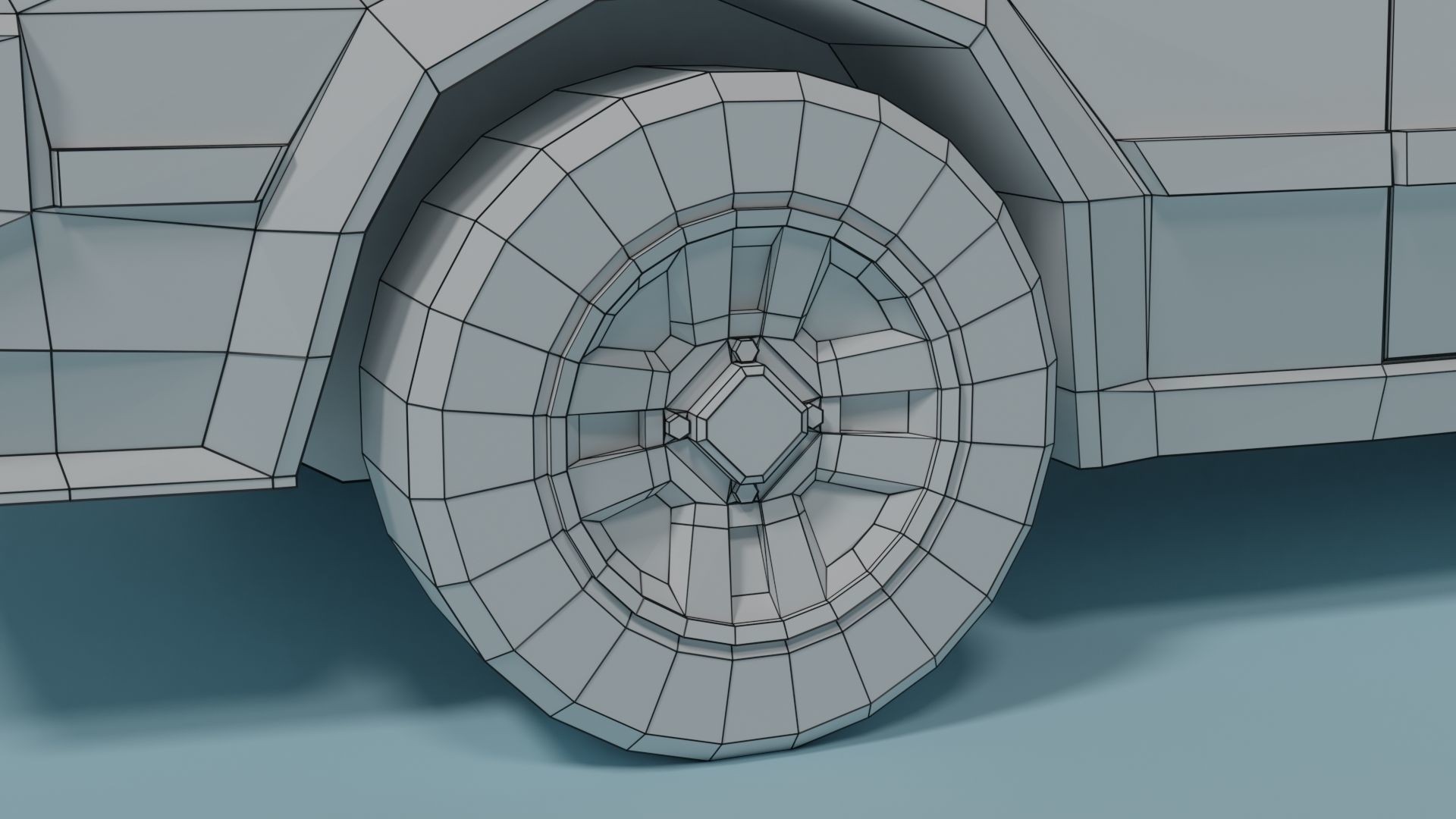 Toyota Celica Supra Low-poly 3D model_11