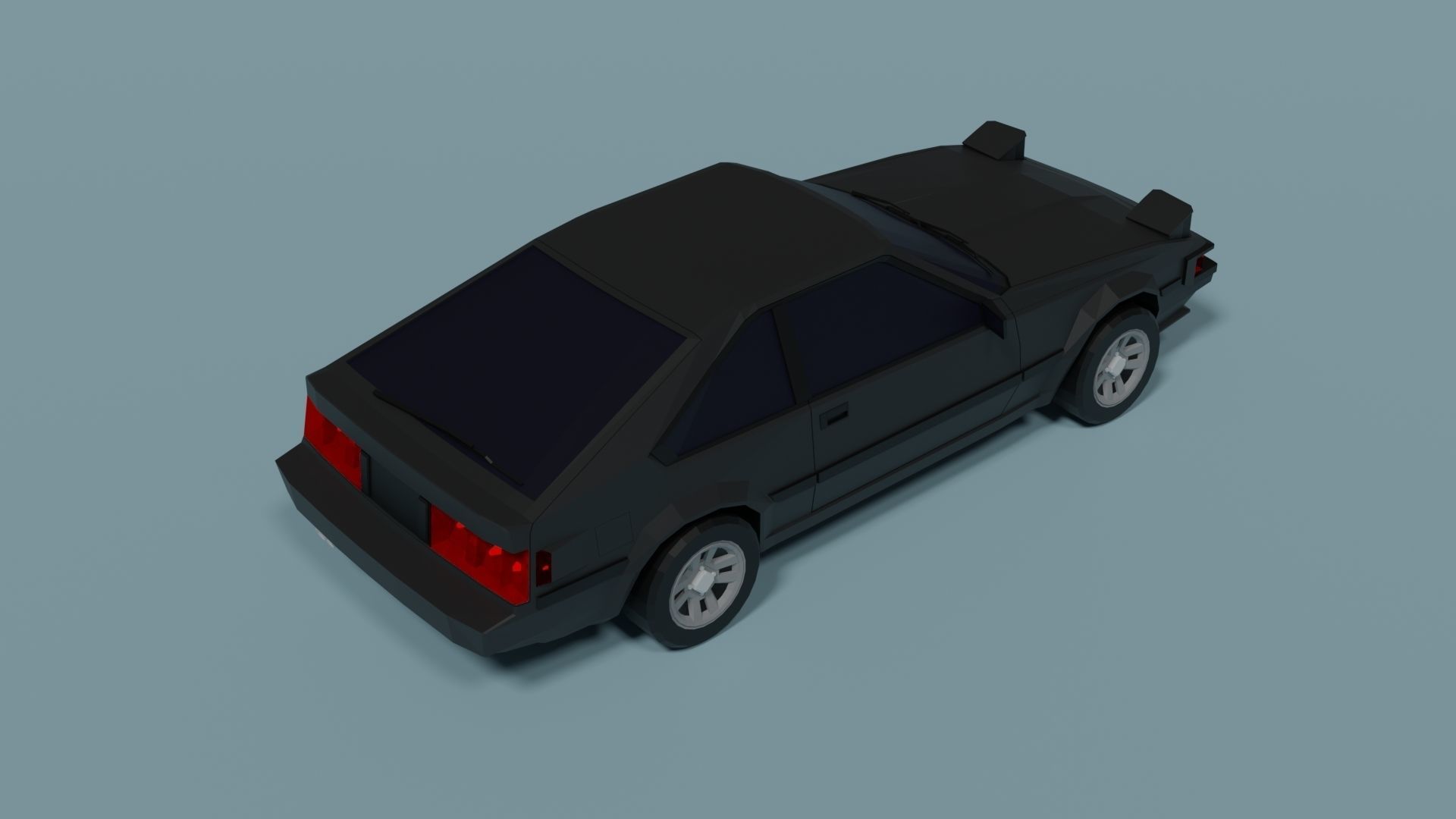 Toyota Celica Supra Low-poly 3D model_7