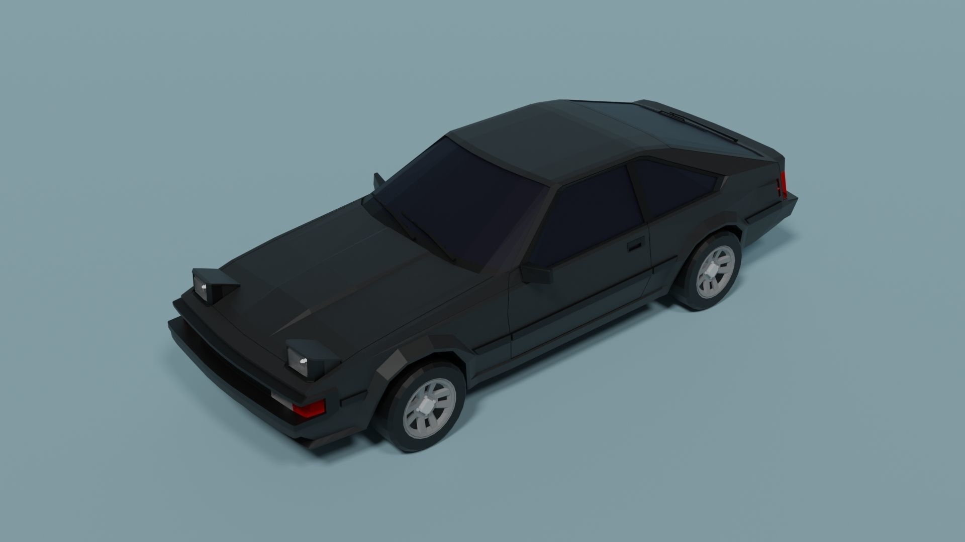 Toyota Celica Supra Low-poly 3D model_6