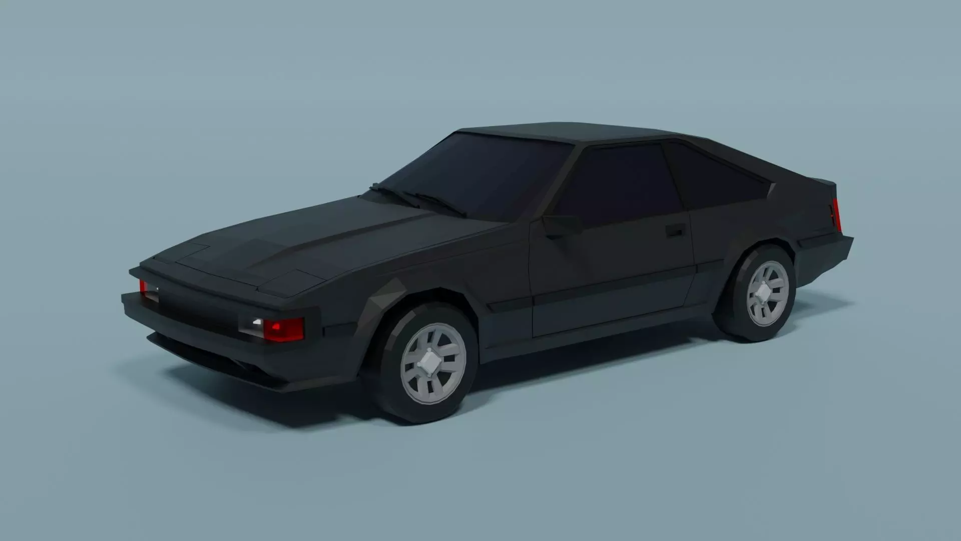 Toyota Celica Supra Low-poly 3D model_0
