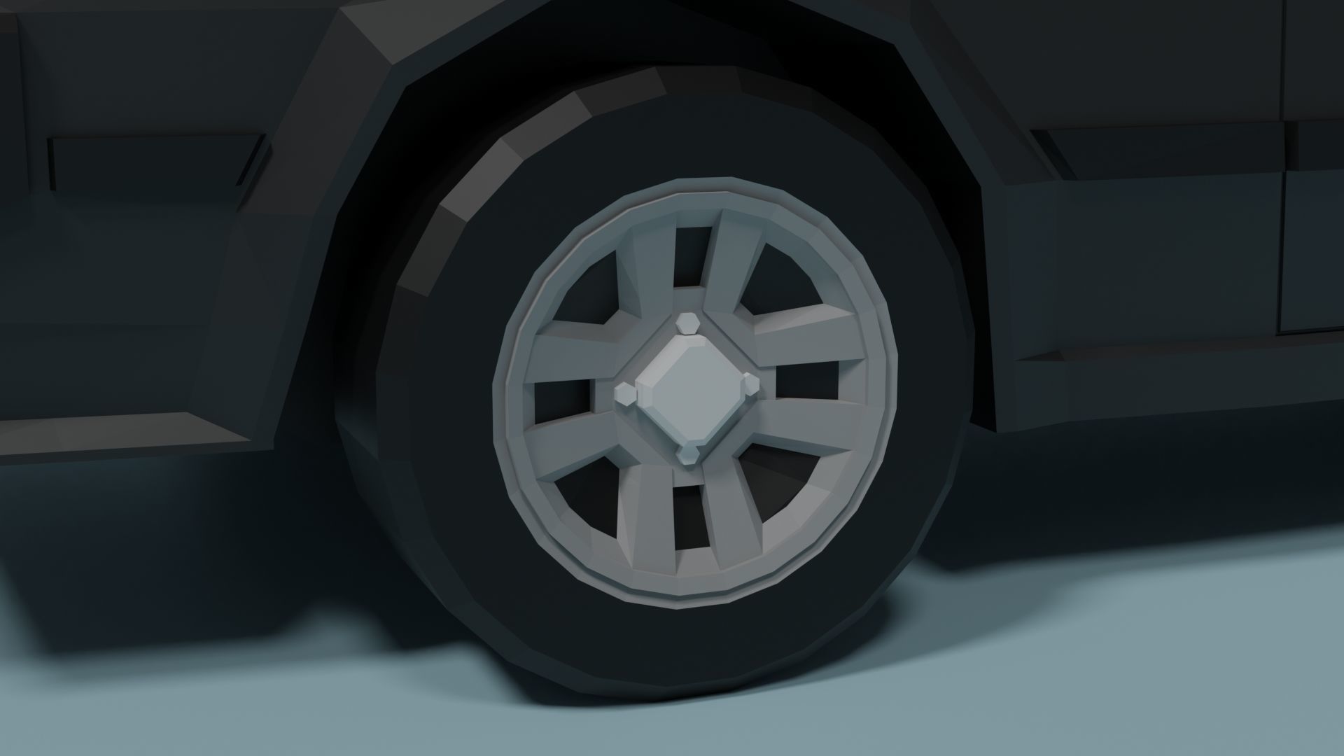 Toyota Celica Supra Low-poly 3D model_10