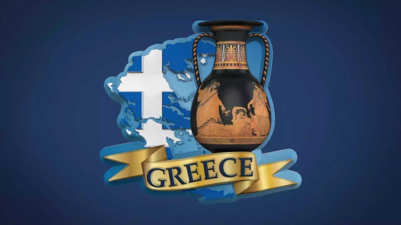 Greece Souvenir 3D print model_0