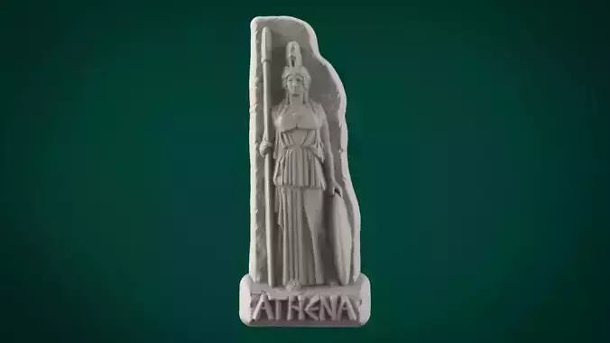 Athena bas relief