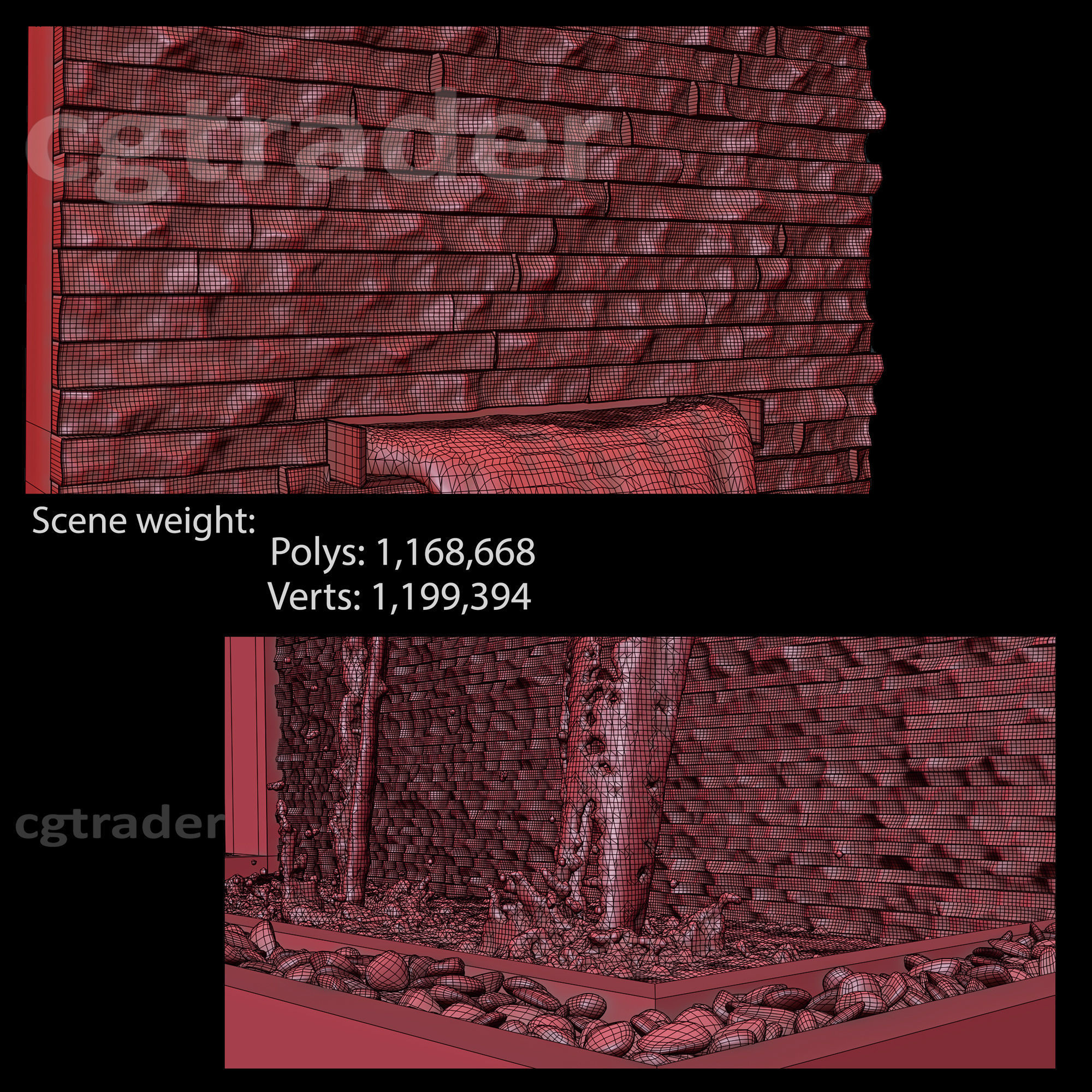 Wall Fountains 3D model_4