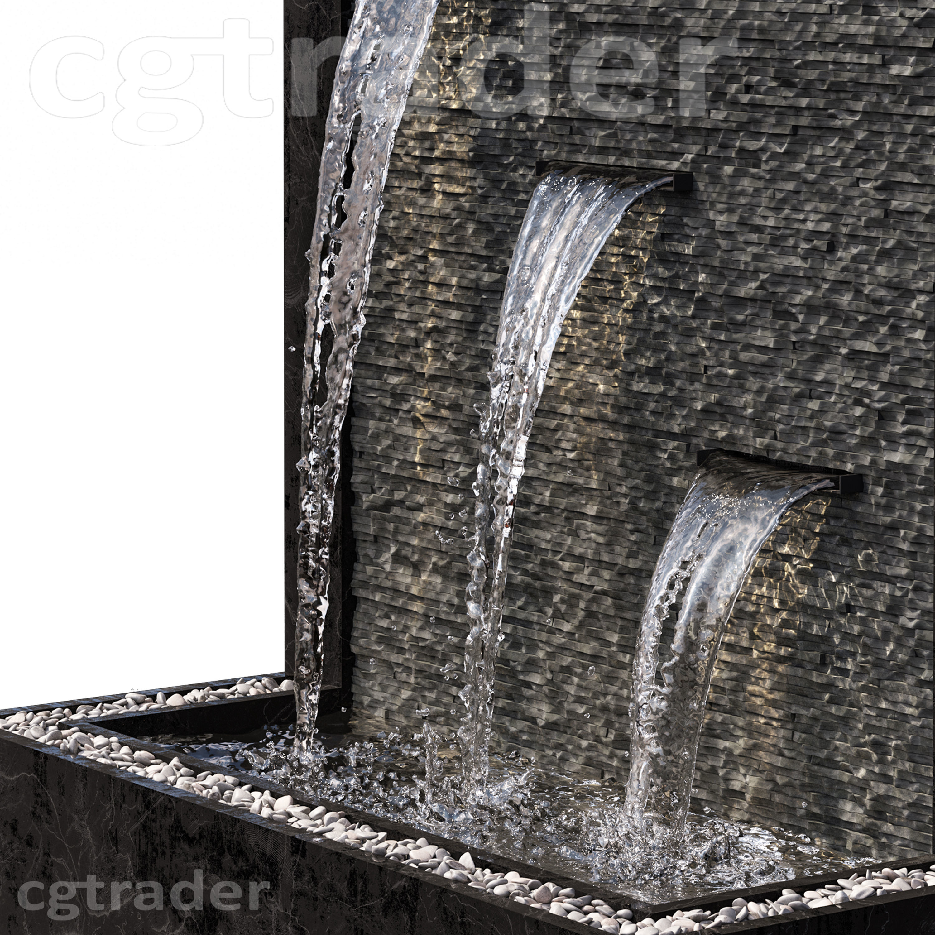 Wall Fountains 3D model_2