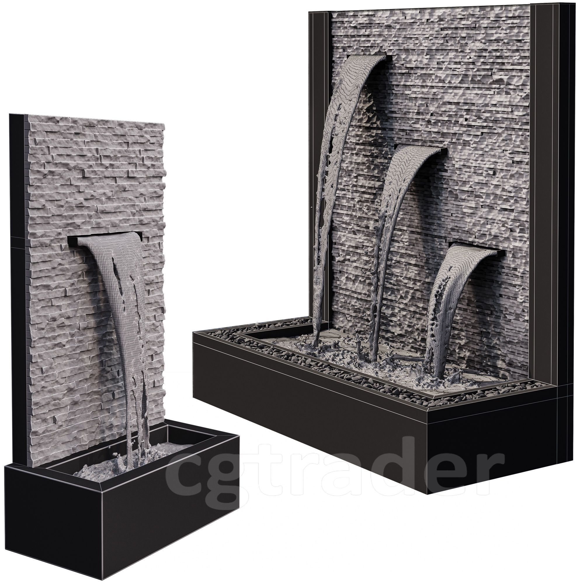 Wall Fountains 3D model_1