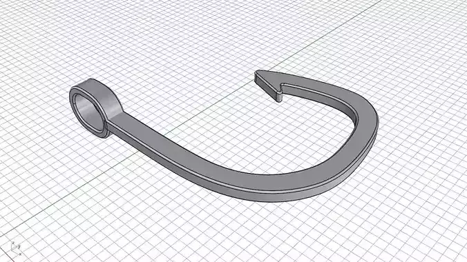 pendant  fishing hook pn 66