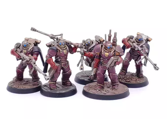 Tempest Legion - Heavy Snipers and Signal Master 3D print model Tempest Legion - Heavy Snipers and Signal Master 3D print model