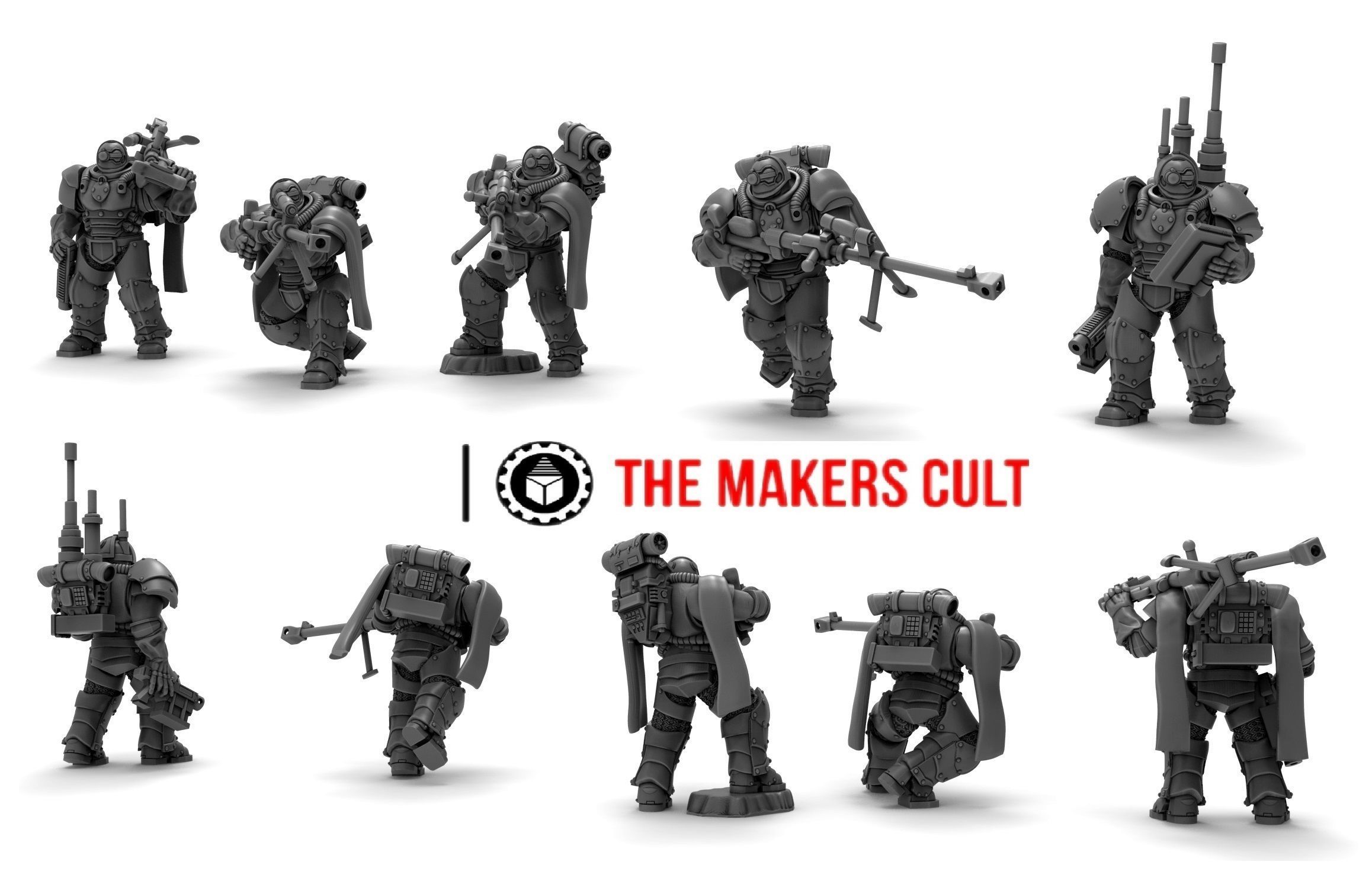 Tempest Legion - Heavy Snipers and Signal Master 3D print model_1