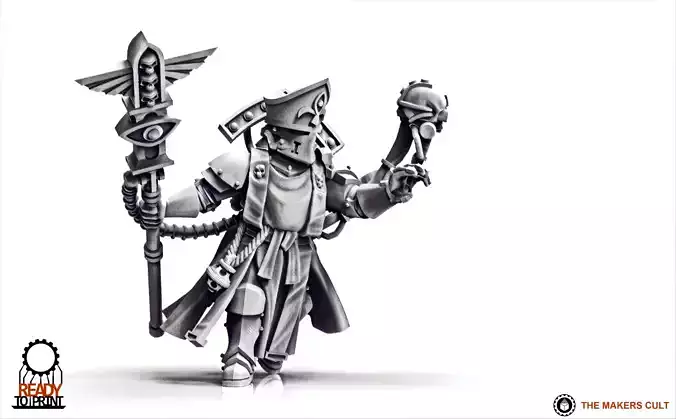 Feudal Guard Battle Priest 3D print model