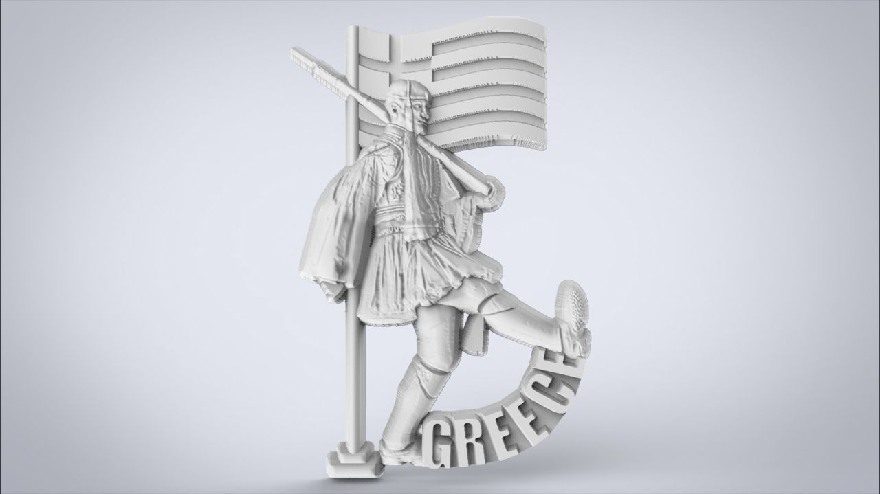 Greece Souvenir Evzones 3D print model_2