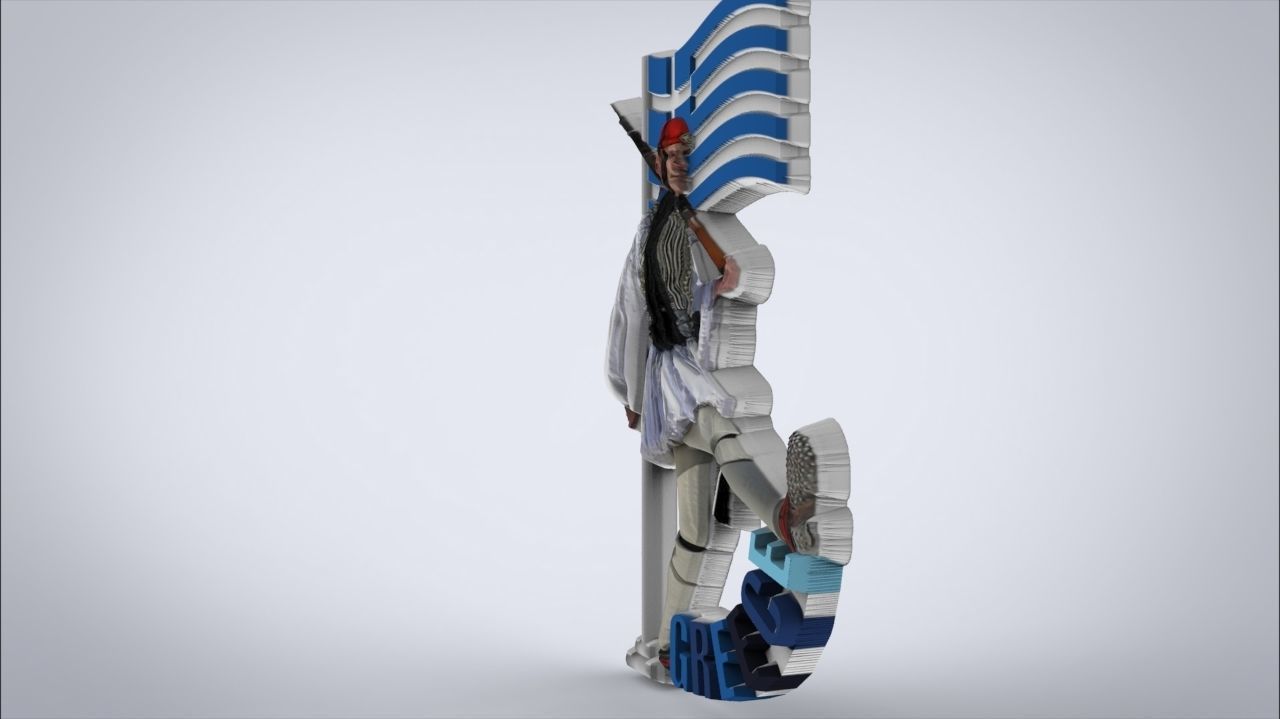 Greece Souvenir Evzones 3D print model_1