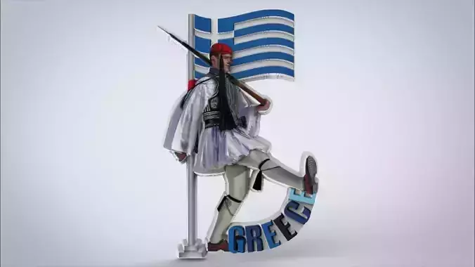 Greece Souvenir Evzones