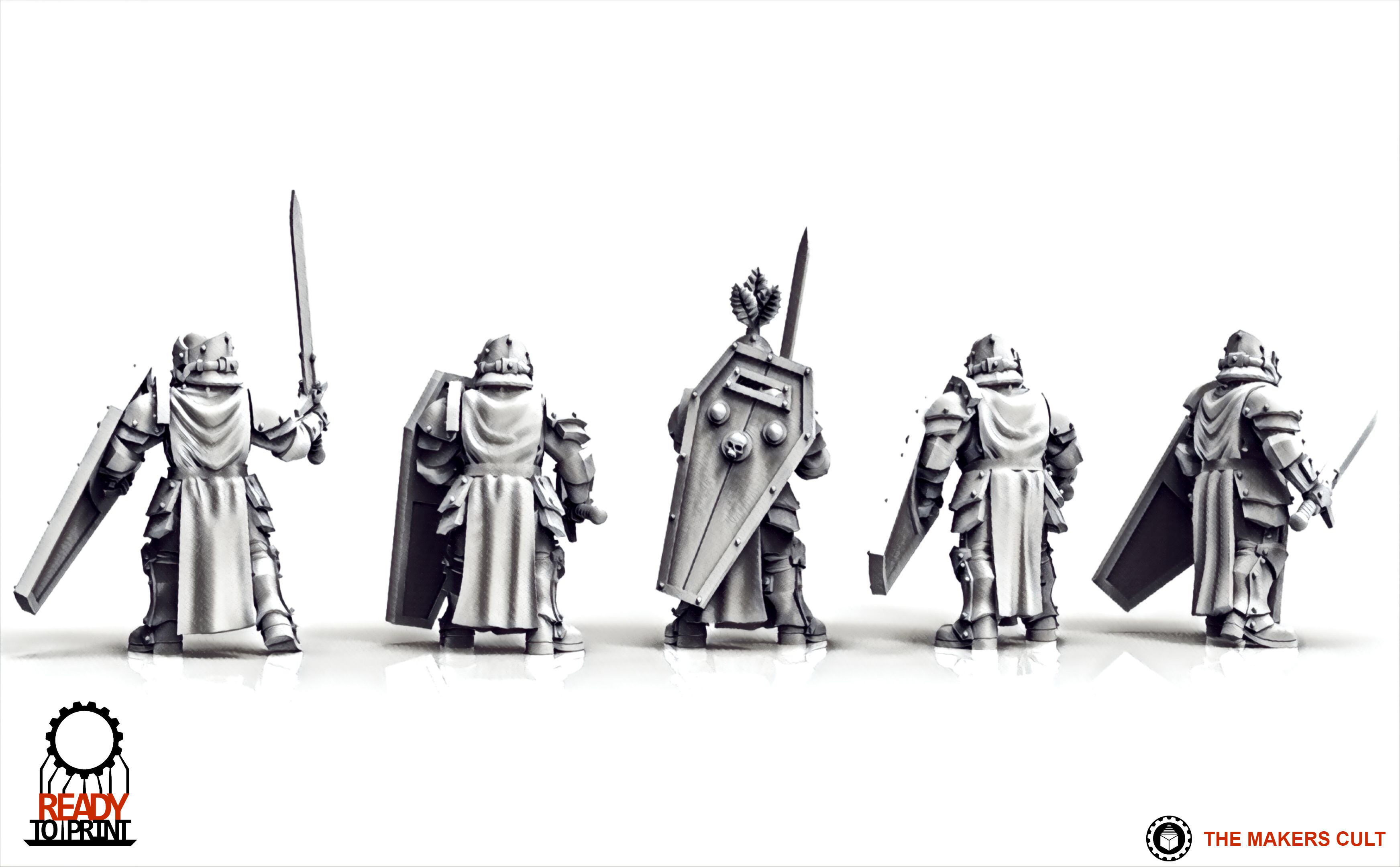 Feudal Guard Crusaders 3D print model_3