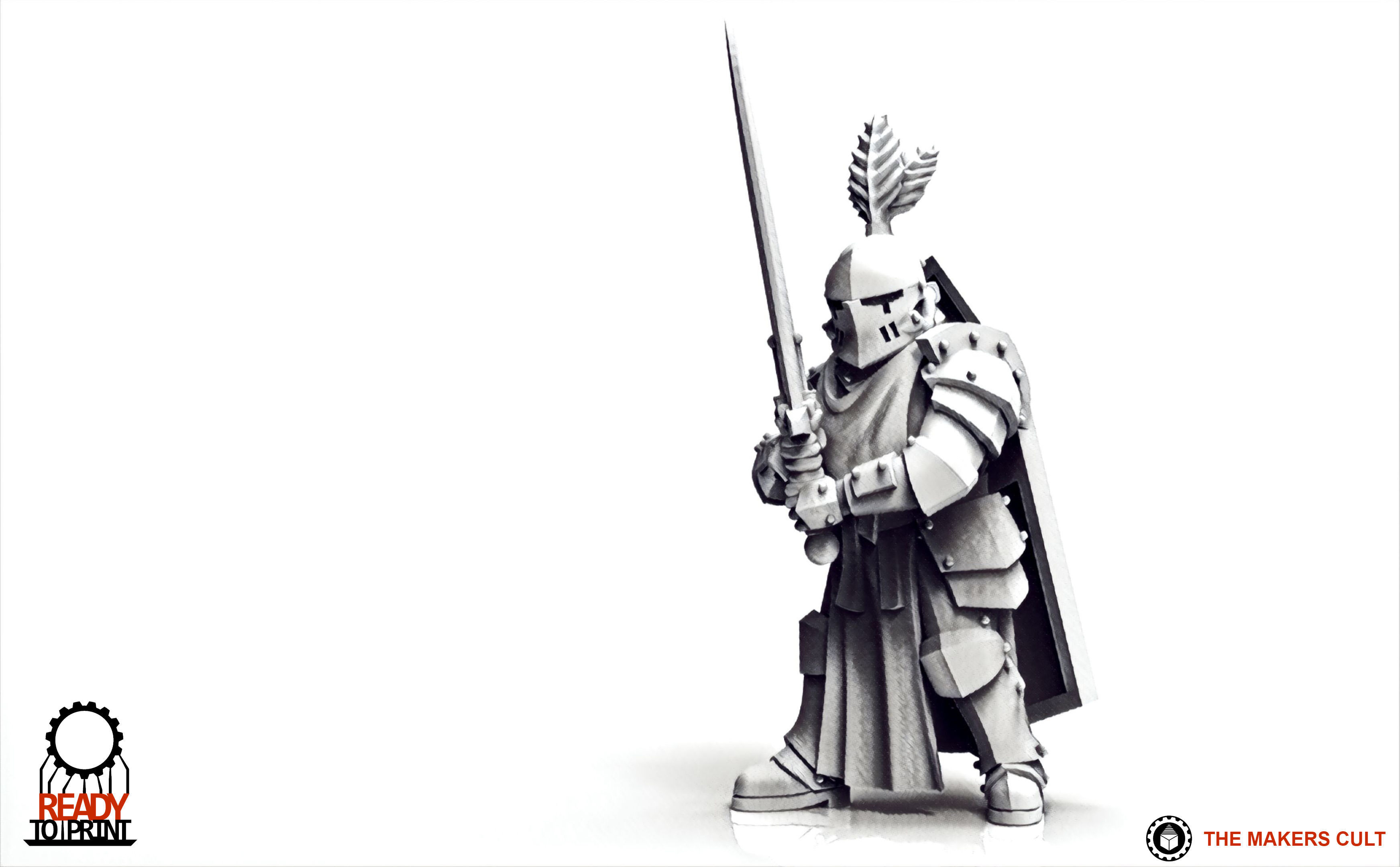 Feudal Guard Crusaders 3D print model_4