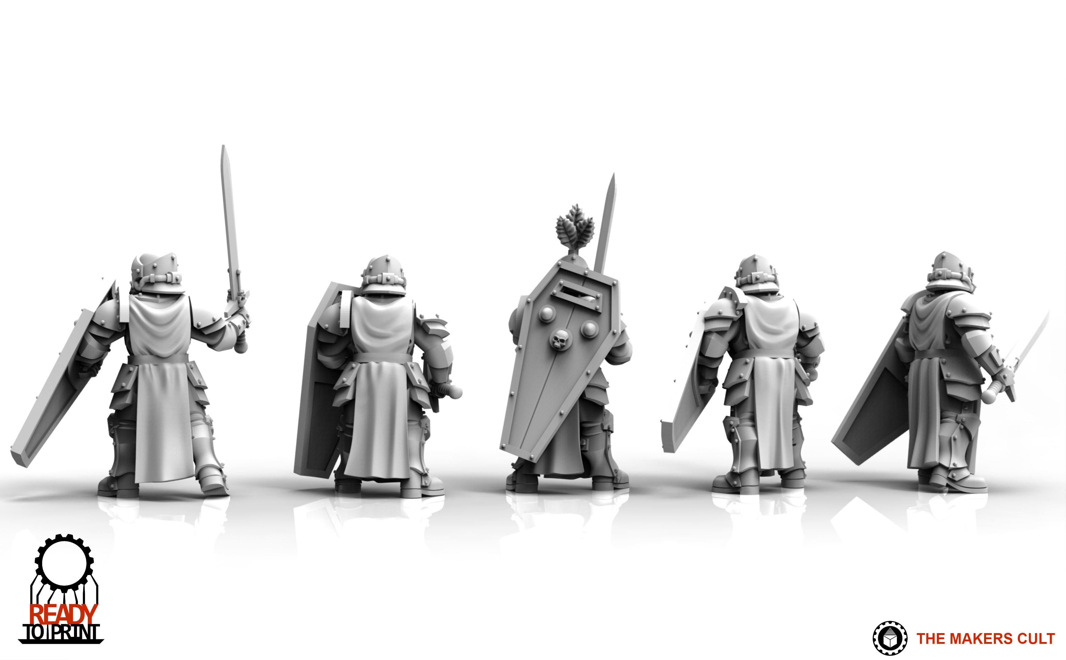 Feudal Guard Crusaders 3D print model_8