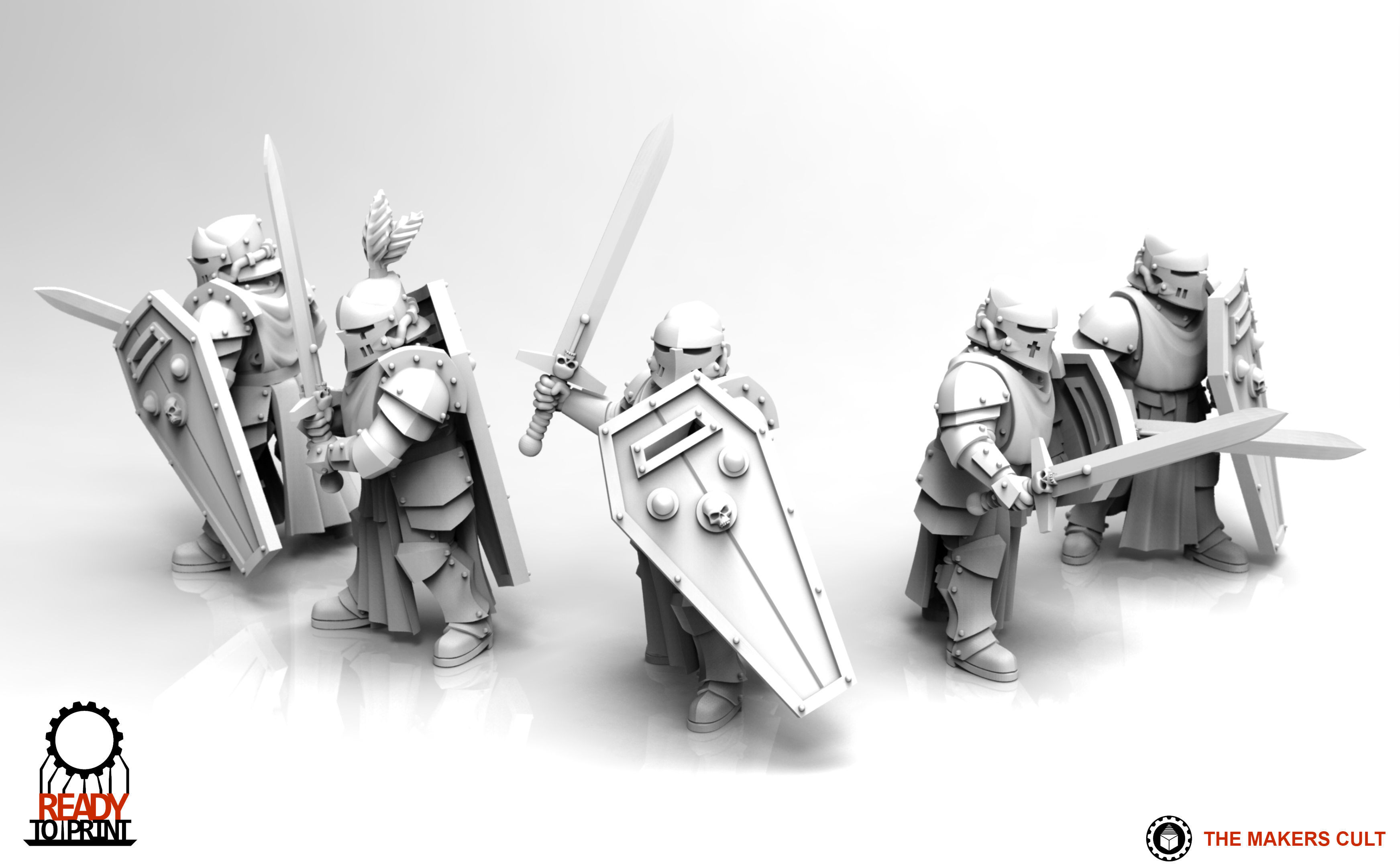 Feudal Guard Crusaders 3D print model_5