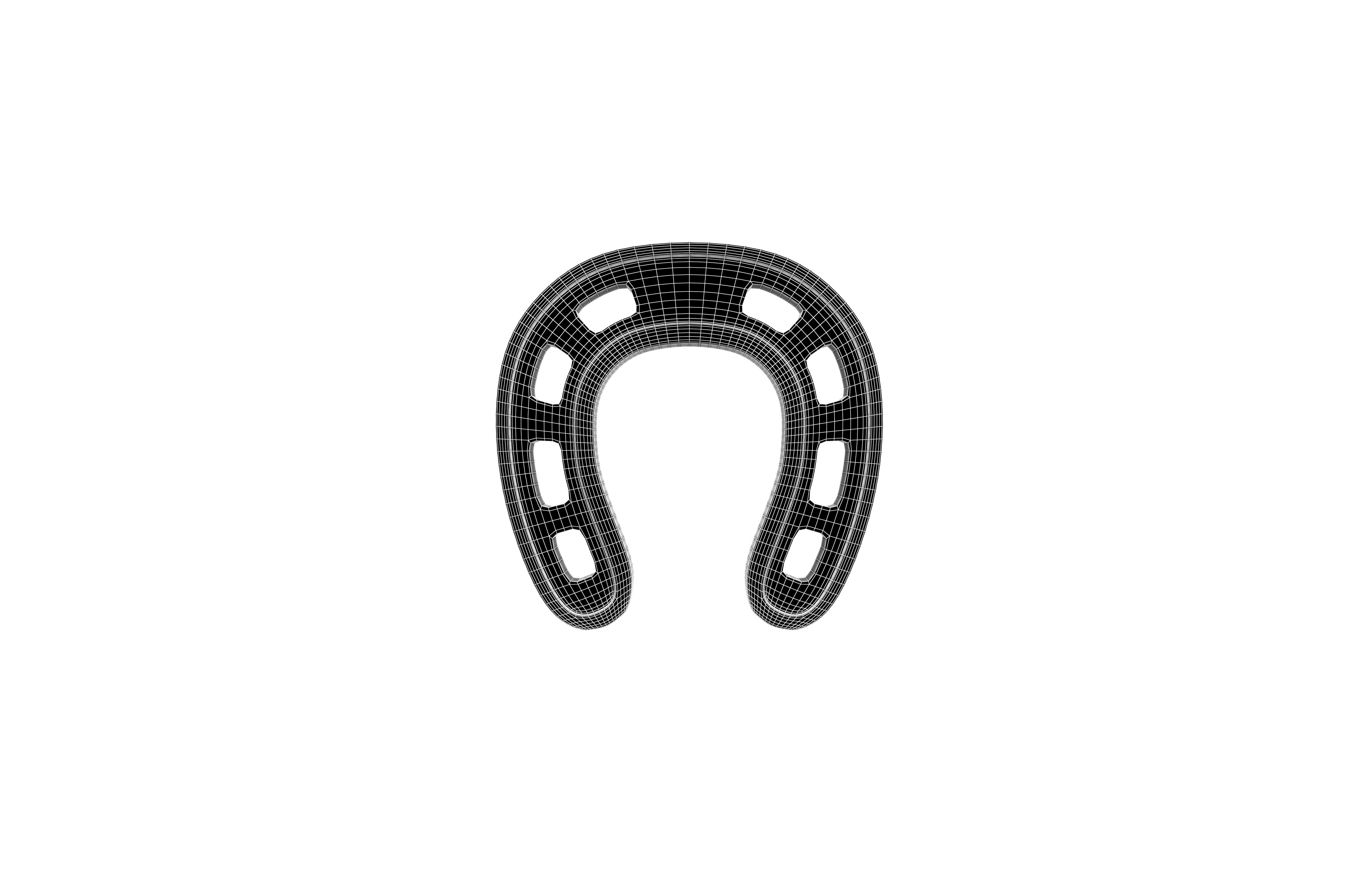 Horseshoe v1 004 Low-poly 3D model_5