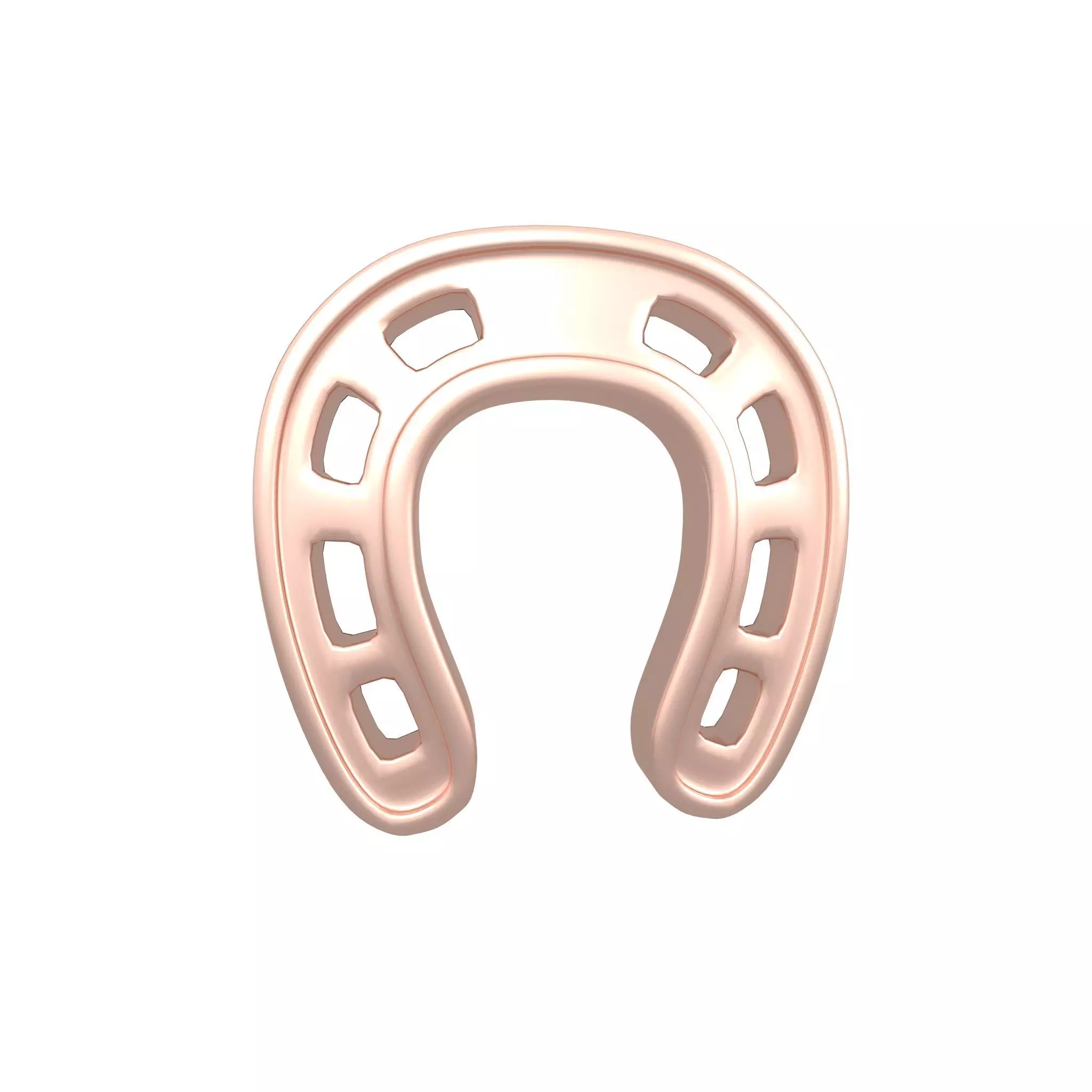 Horseshoe v1 005 Low-poly 3D model_0