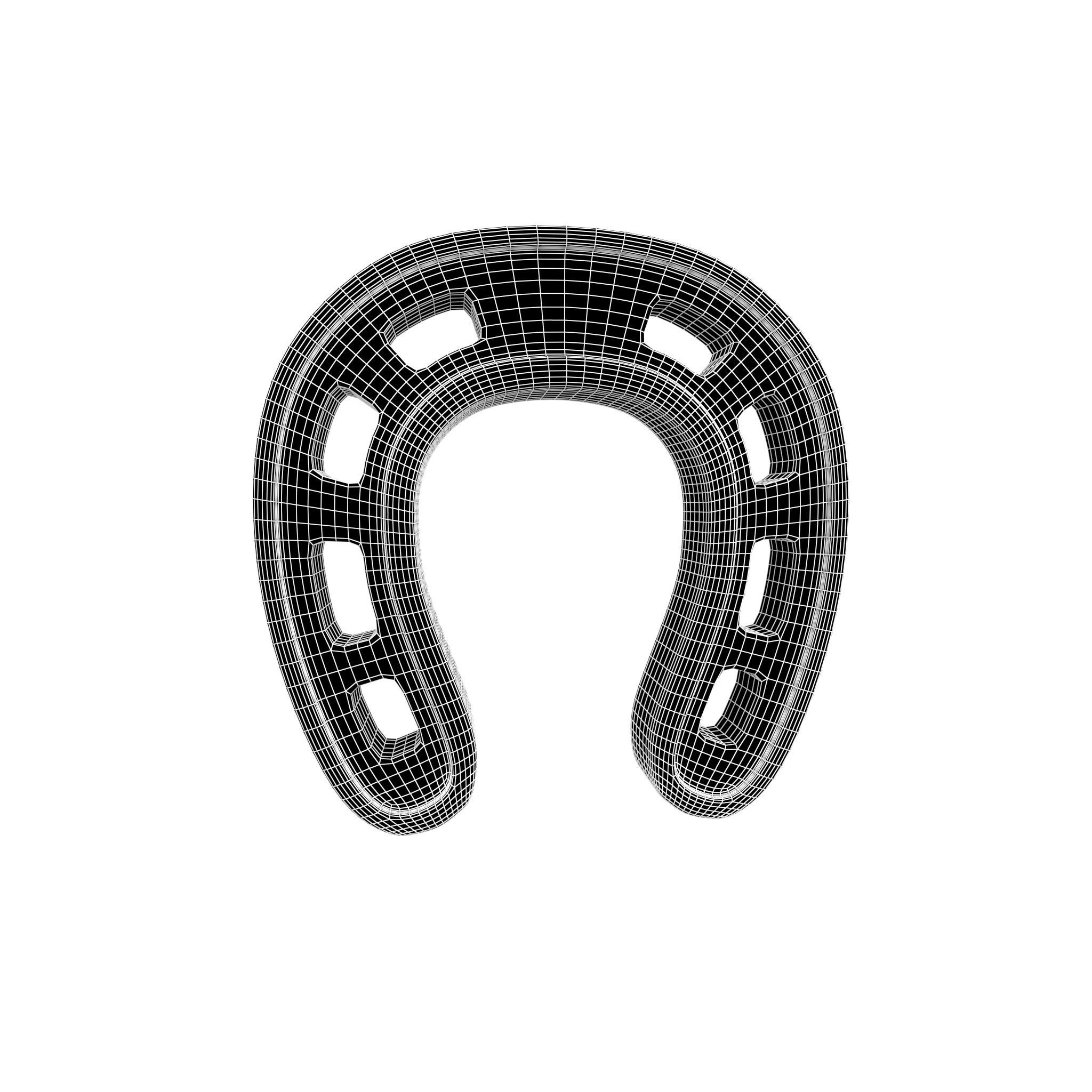 Horseshoe v1 005 Low-poly 3D model_4