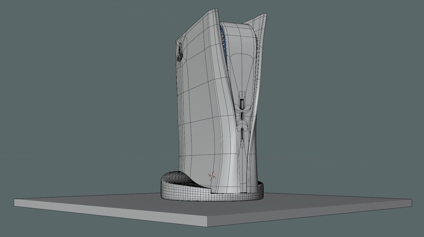 PS5 Console Digital Edition 3D model_5