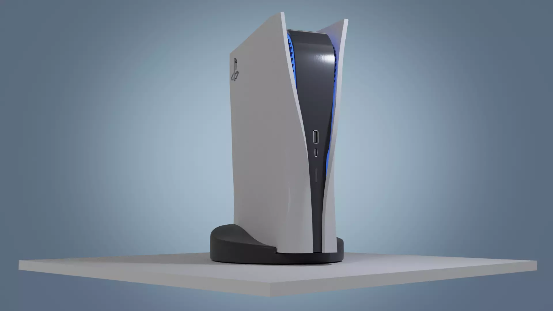 PS5 Console Digital Edition 3D model_0
