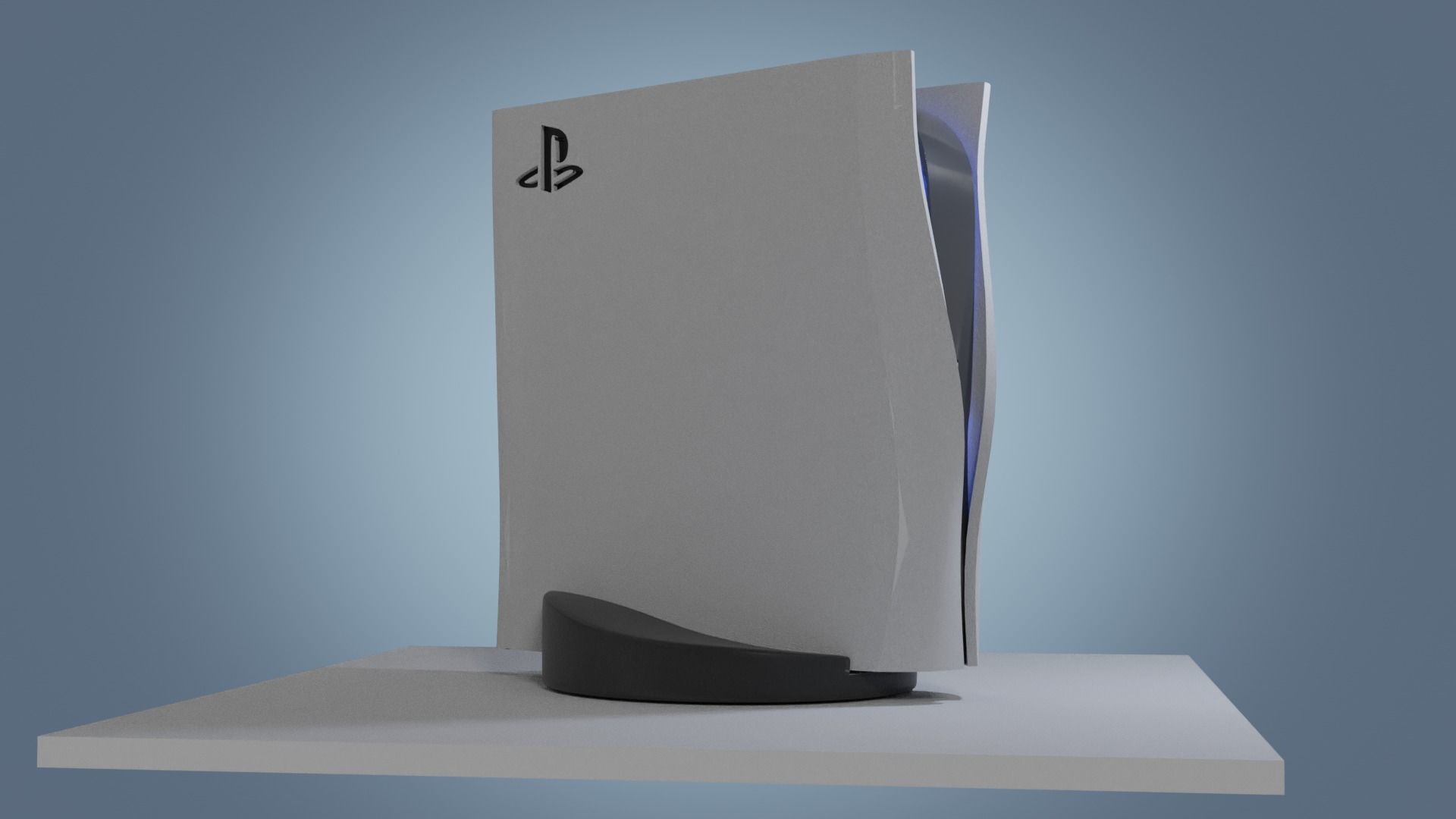 PS5 Console Digital Edition 3D model_4