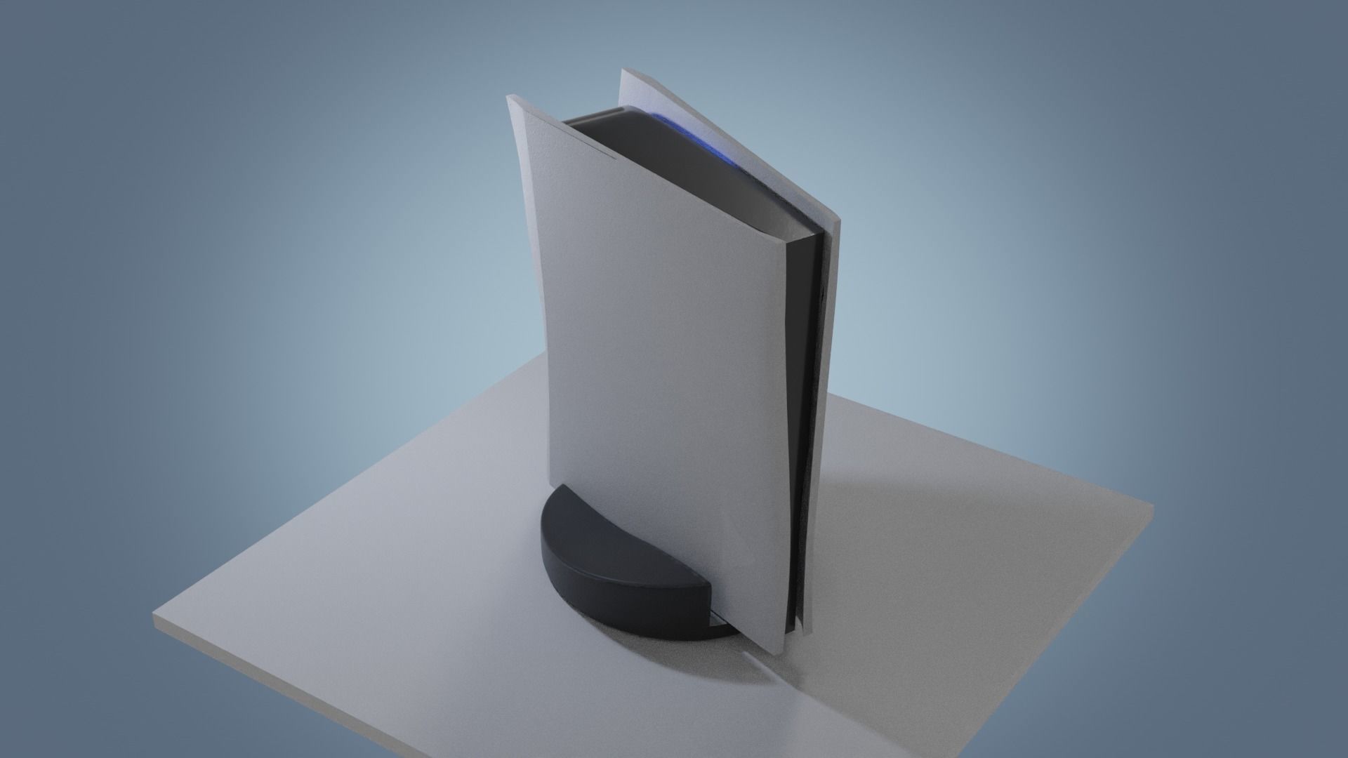 PS5 Console Digital Edition 3D model_2