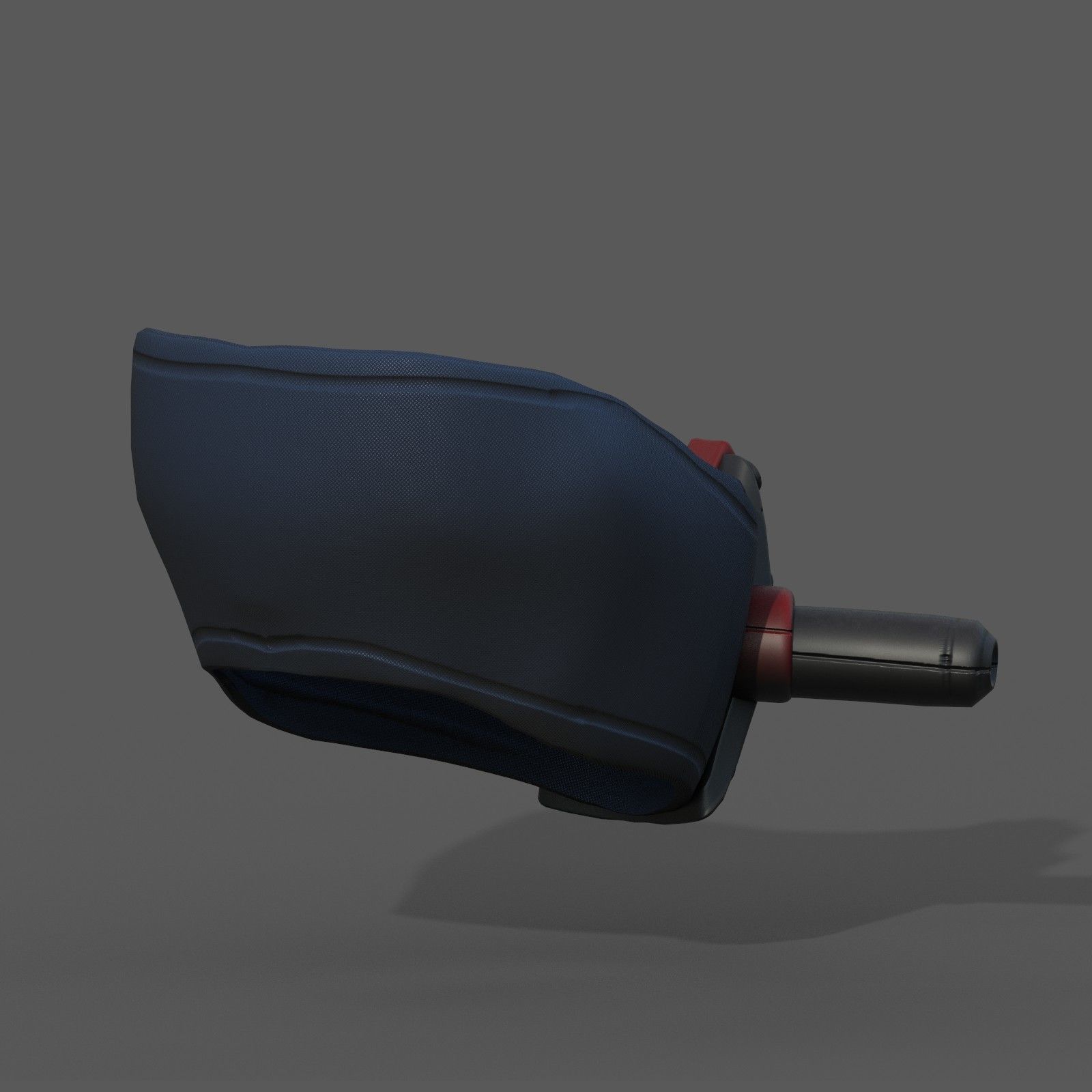 Gas mask respirator scifi futuristic Low-poly 3D model_4