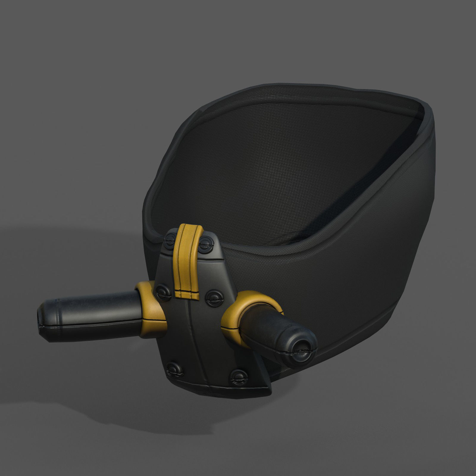 Gas mask respirator military combat  Low-poly 3D model_7