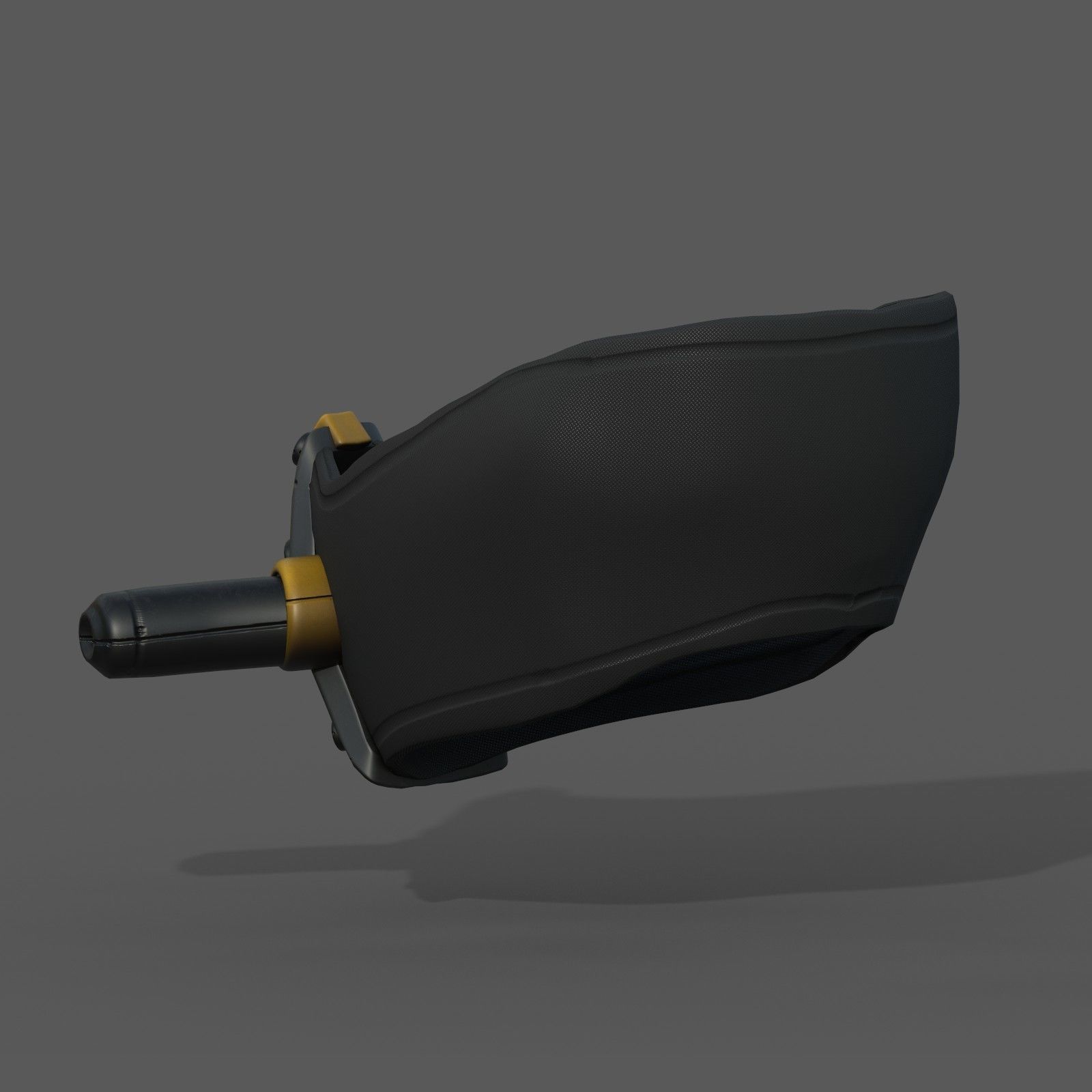 Gas mask respirator military combat  Low-poly 3D model_4