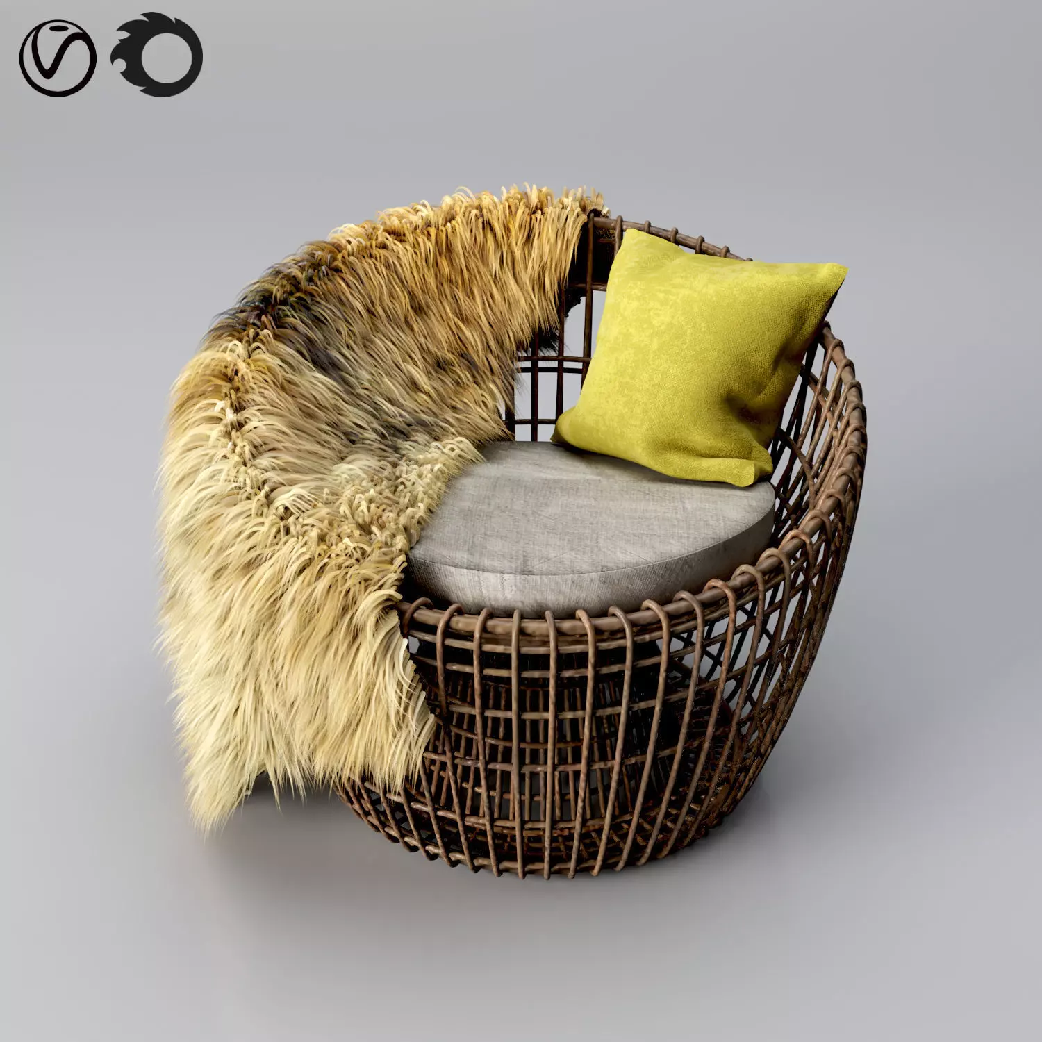 nest armchair Free 3D model