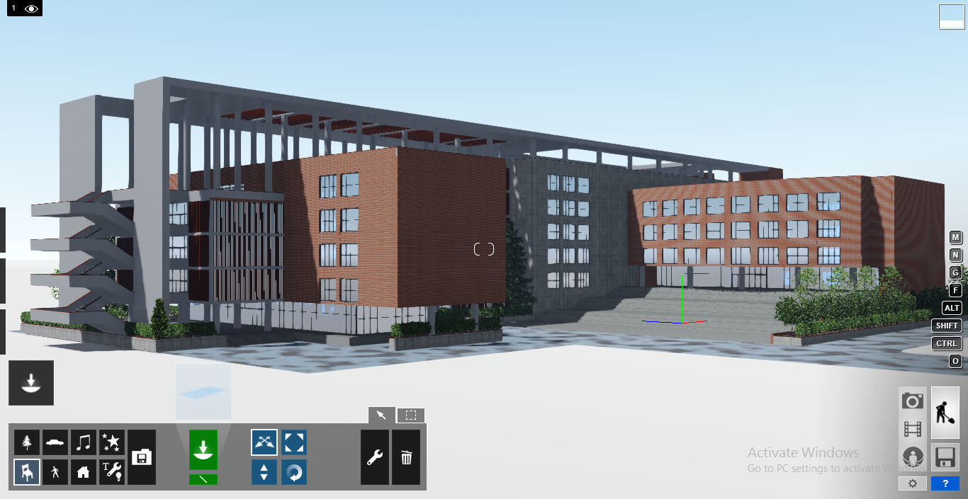 Brick Building 1 3D model_13
