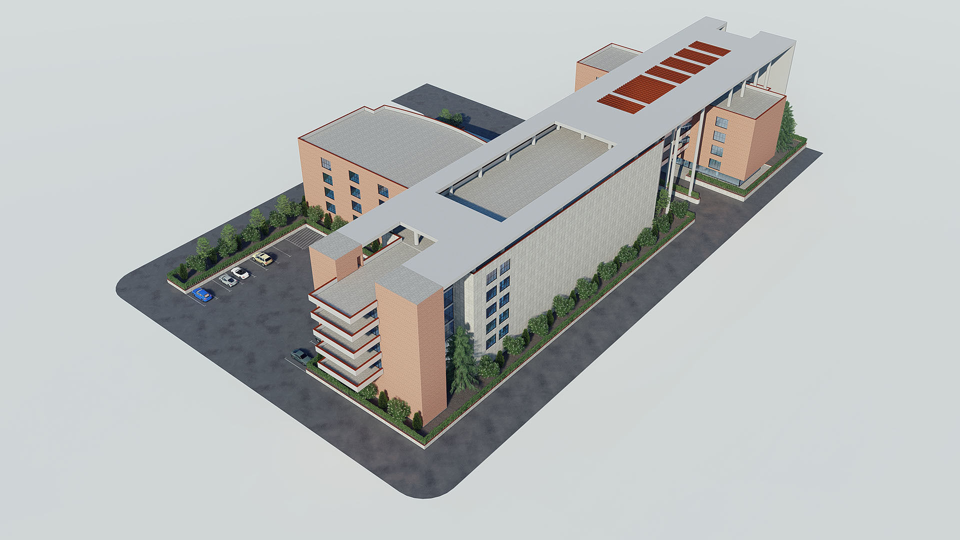 Brick Building 1 3D model_15