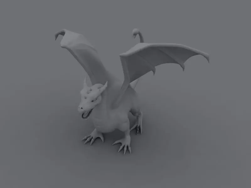 Dragon Free low-poly 3D model_0