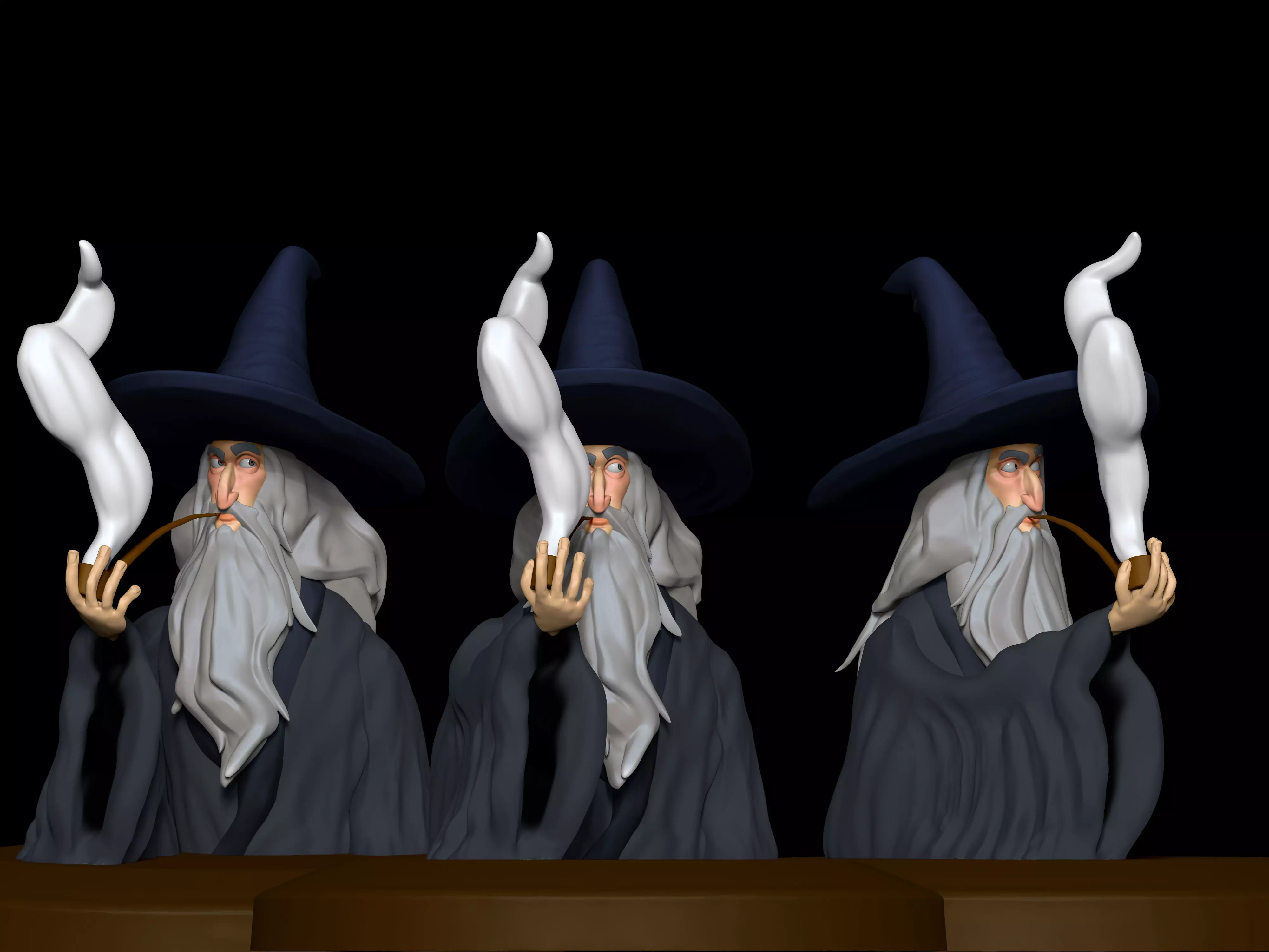 Bust of Gandalf the Grey 3D print model
