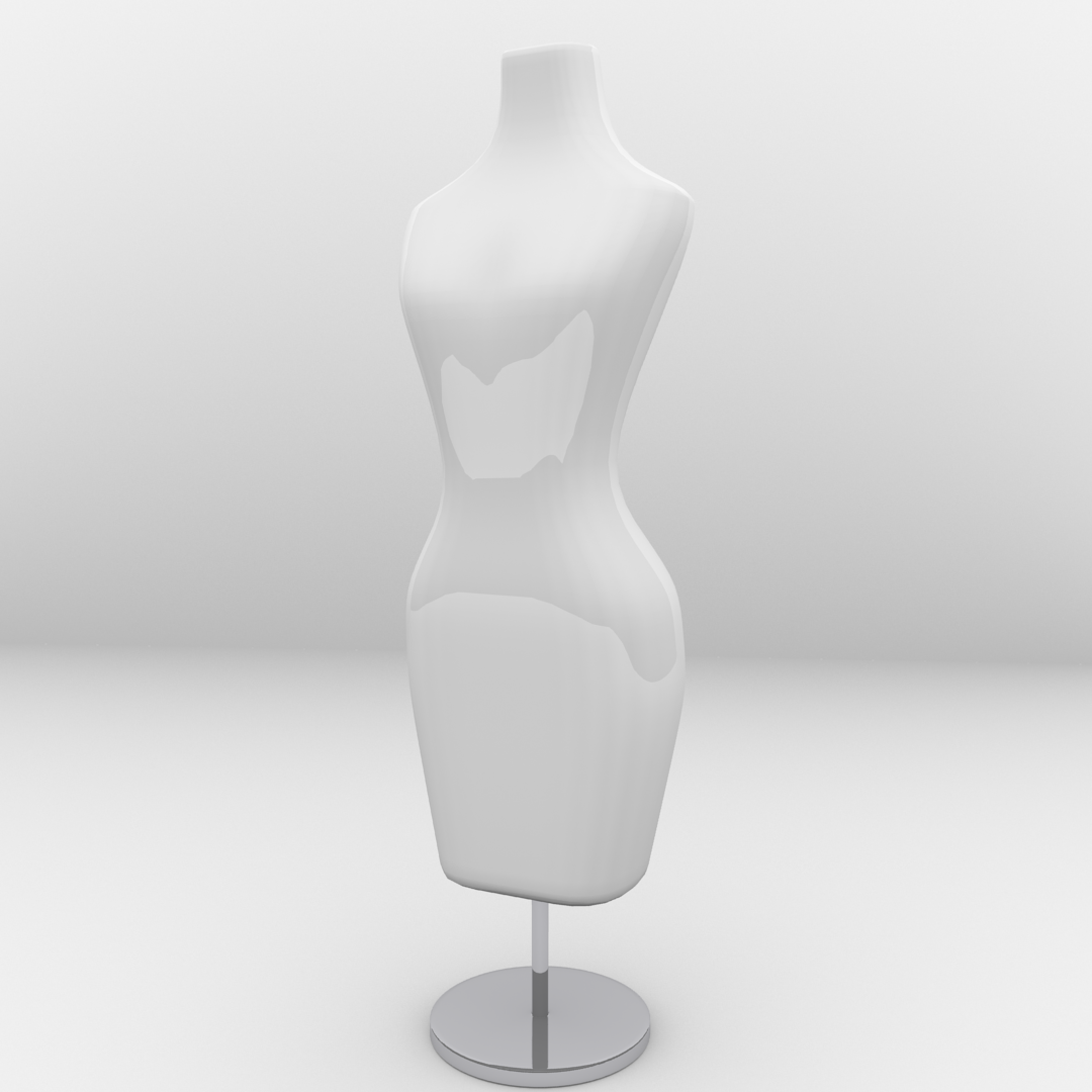 Female Mannequin 3D model_3