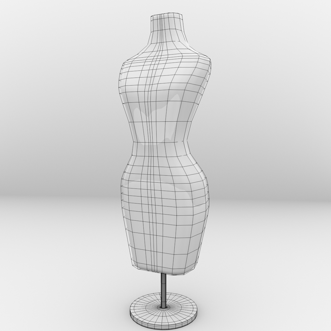 Female Mannequin 3D model_4