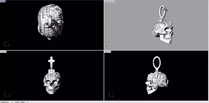 237723 swarovski crystal horse head charm