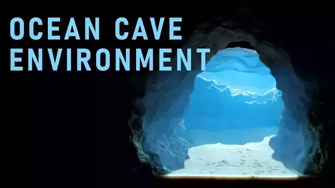 Underwater Cave Environment 3D model