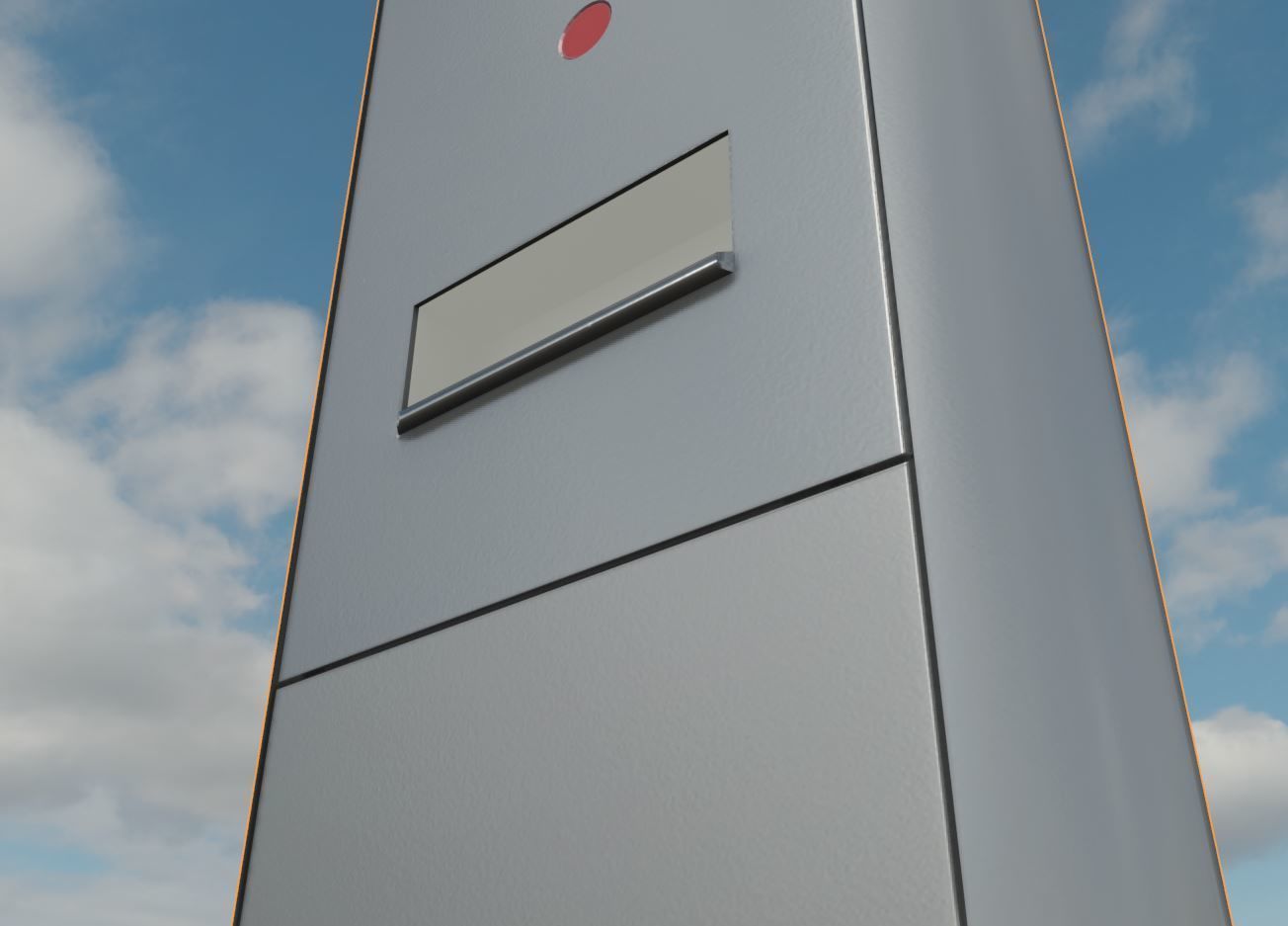 Parking Machine Low-poly 3D model_6