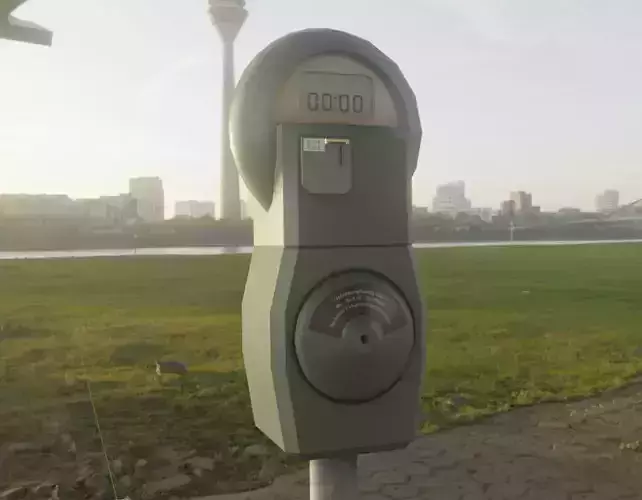 Parking Meter 1 Low-poly 3D model