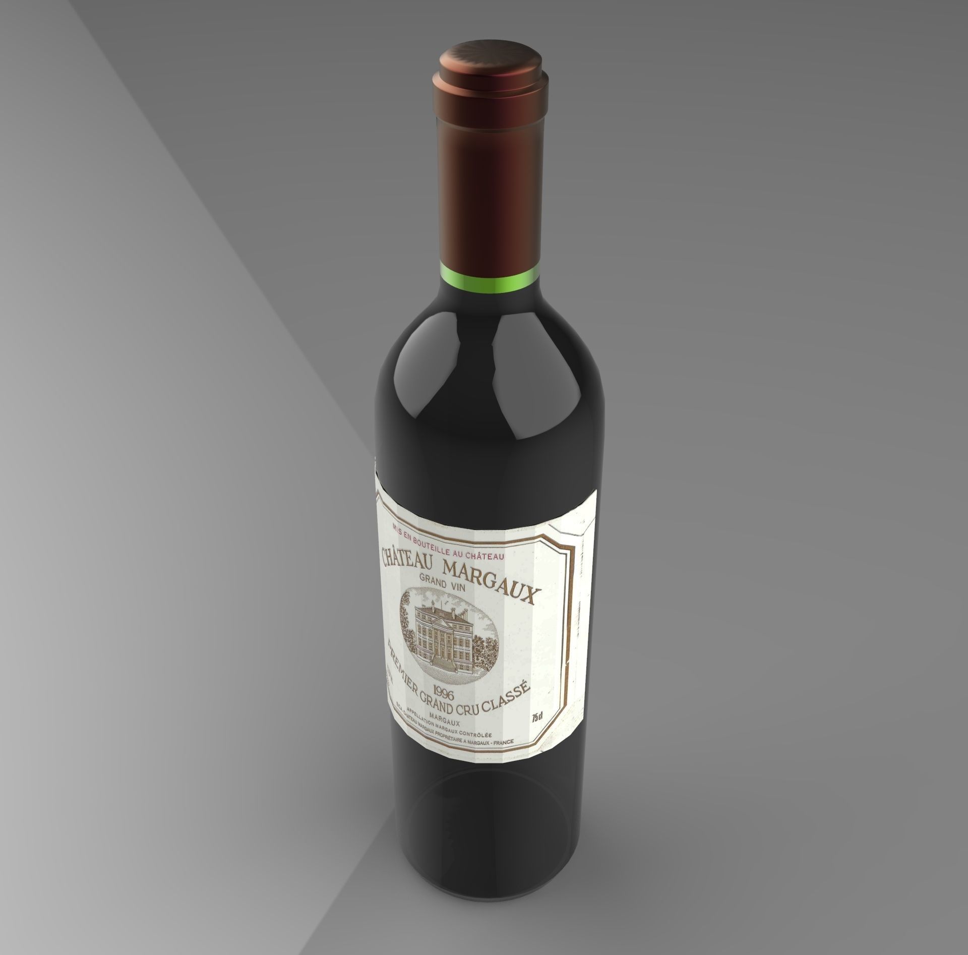 1994 Chateau Margaux - Margaux 1er Grand Cru Classe - 1 Bottle Free 3D model_2