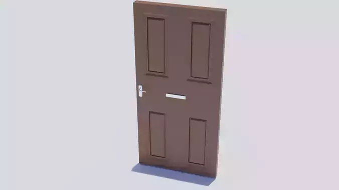 Low Poly Swinging Door