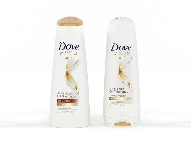 Dove Nutritive Solutions Shampoo and Conditioner 3D model